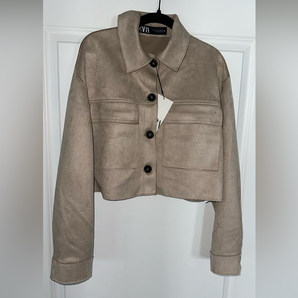 Zara Cropped Button Up
